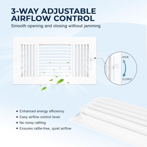 14x8 Ceiling Vent Cover for Wall 14"Wx8"H Duct Opening, Ceiling Register - Image 4