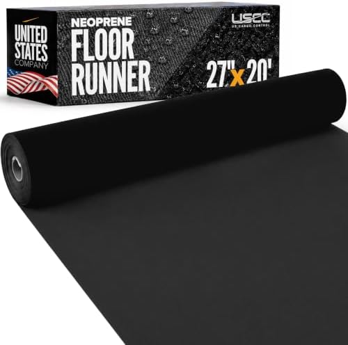 US Cargo Control 27 Inch x 20 Feet Neoprene Floor Runner, Large Reusable Floor by USCargoControl