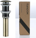 RANDOM Bathroom Vessel Sink Pop Up Drain Stopper Without Overflow Antique Brass by RANDOM