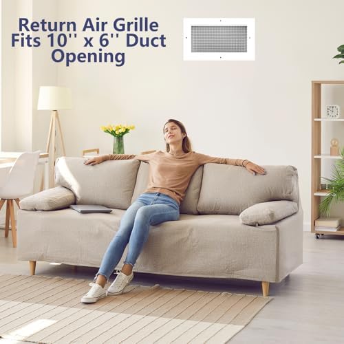 10x6 Inch Eggcrate Return Air Grille Duct Cover - Image 5
