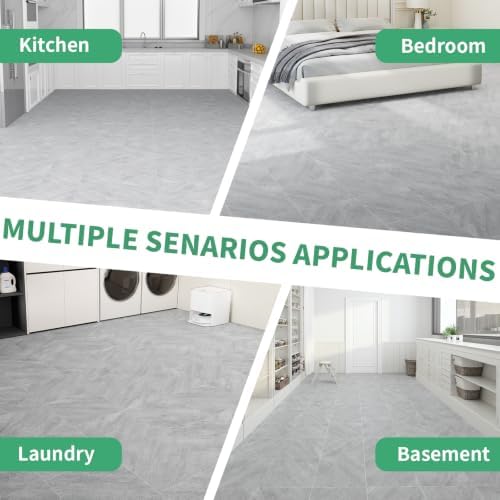 20 Pack Cover 20 Sq.Ft Peel and Stick Floor Tiles, 12” x 12” Self Adhesive - Image 6