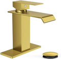 FORIOUS Bathroom Faucet 1 Hole Single Handle Vanity Faucets Brushed Gold by FORIOUS