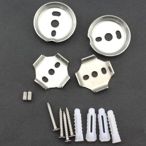 TAODAN 1 Set Towel Bar Replacement Parts Includes 1.71/1.42 Inch Stainless - Image 4