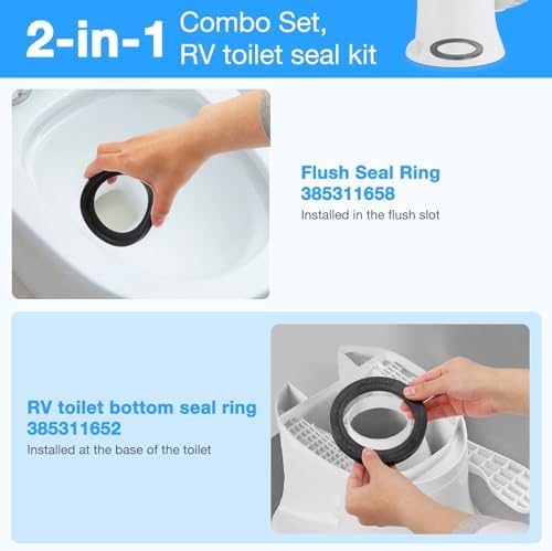 RV Toilet Seal, Replace 385311652 RV Toilet Seal Kit and 385311658 RV Toilet - Image 3