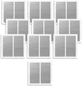 10 x 10 Inch Return Air Vent Cover, Solid Steel HVAC Grille by SierraGrates
