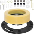 1 Set Toilet Flange with Extra Thick Wax Ring Replacement Kit by Unknown