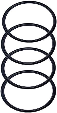 4 Pack - 20 & 10 oz Replacement Rubber Lid Rings, 3.3 Inch Diameter Gasket Seals by CBerg