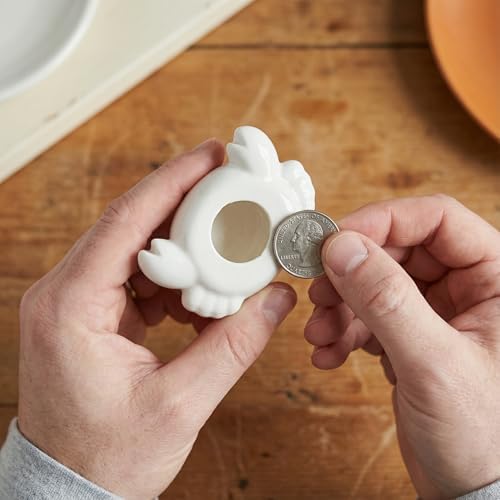 2 Pack Toilet Bolt Caps, Ceramic White Cute Crab, Decorative Bathroom - Image 4