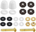 Toilet Bolts and Caps Set, Universal Solid Brass Toilet Bolts by Unknown