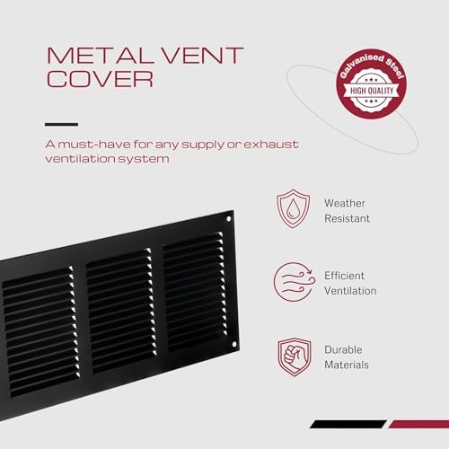 14x4 Vent Cover with Built-in Screen - Image 2
