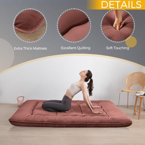 MAXYOYO 6" Extra Thick Japanese Floor Mattress Full Folding Futon Mattress - Image 5