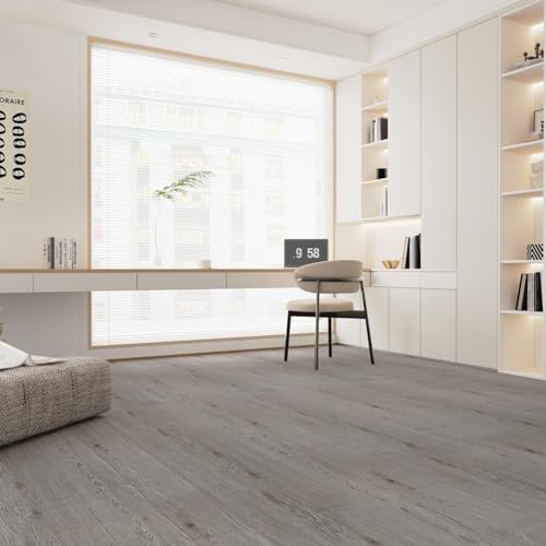 3D Peel and Stick Vinyl Floor Tile Roll Wood Plank Sticker 15.75"x 79"/8.6 Sq.Ft - Image 2