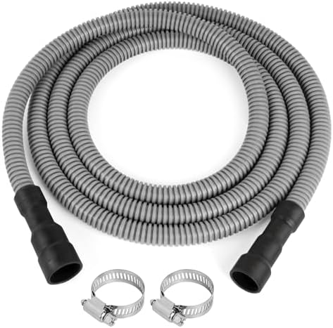 10FT Dishwasher Drain Hose, Flexible Corrugated Dishwasher Hose Replacement by KAINGA