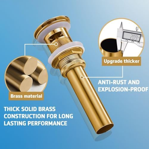 Bathroom Sink Drain with Overflow - Image 4