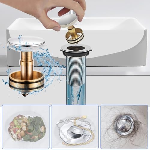 Bathroom Sink Drain Pipe Kit, Bathroom Sink Drain - Image 2
