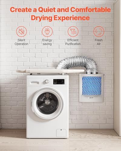VEVOR 3-in-1 Indoor Dryer Vent Kit, Premium ABS Material Fits 4 inch Exhaust - Image 6