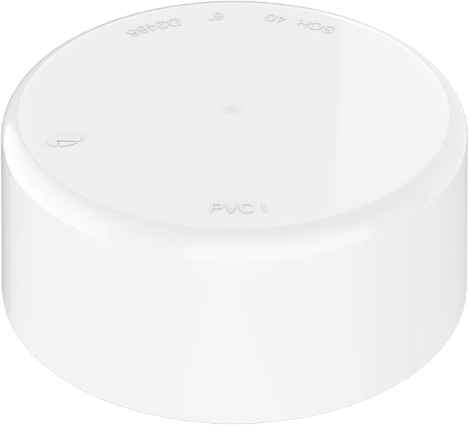 6 Inch PVC Cap, Fits Standard SCH40 6" PVC Pipe Fittings, Garden & Furniture by Unknown