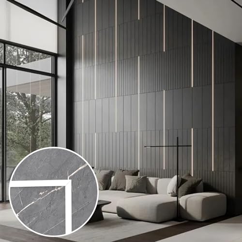 Trimold Matte White Molding Trim Peel and Stick, Flexible Mirror Border Design - Image 2