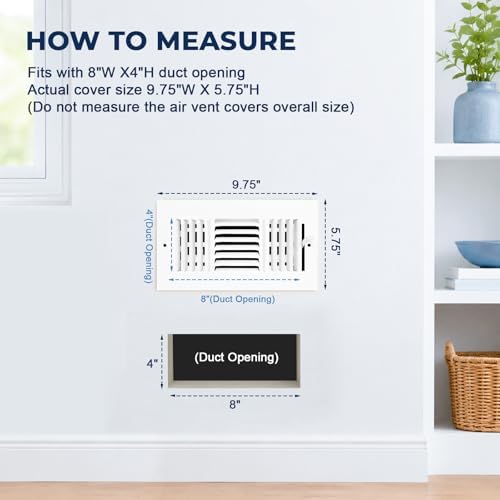 8 x 4 Air Vent Cover Ceiling Register Vent Cover - Image 2