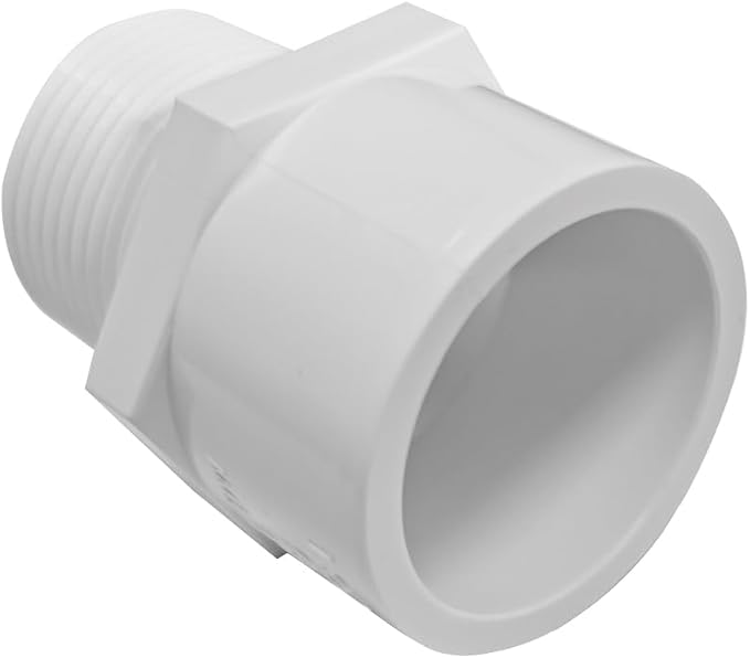 3/4 Inch White 2-Way SCH40 PVC Male Adapter Pipe Fittings， pipe fittings - Image 5