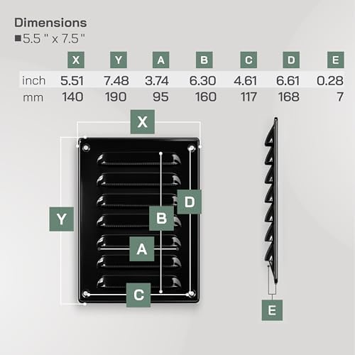 Vent Systems 5.5" x 7.5" Inch - Image 2