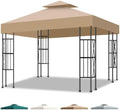 10x10 Canopy Replacement Top Cover Canopy Top Replacement Double Layer Vented by Qdreclod