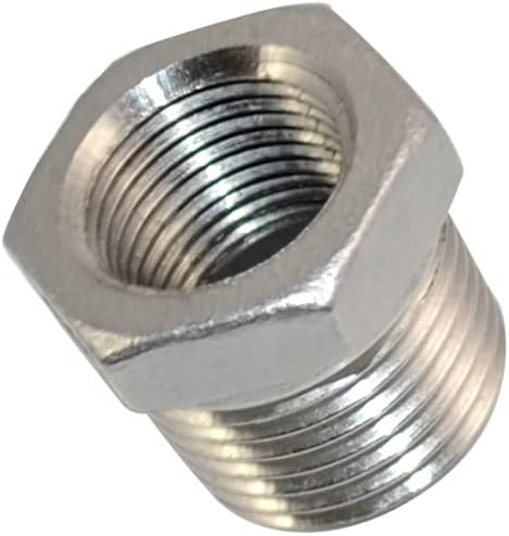 1/2" Male x 3/8" Female Thread Reducer Bushing Pipe Fitting, Stainless steel SS by DANSPEEDBALLVALUES