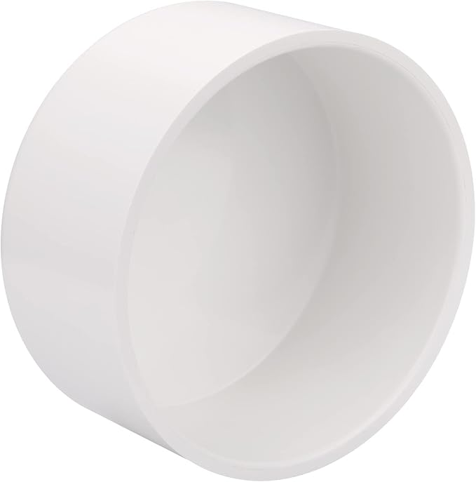6" PVC Pipe End Cap Fitting Schedule 40 Furniture Grade PVC Pipe End Cap Plug by Lswteiz