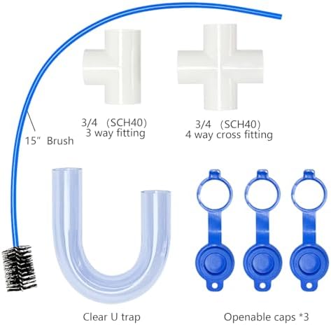 3/4 Clear PVC U Trap Pipe Fitting Connector - Image 5