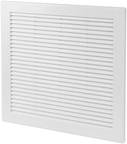 12 x 12 Inch White Air Vent Cover – Plastic Square Air Vent Grill Cover by VezoWorks
