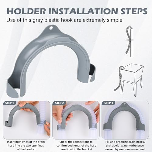 U-Shaped Washing Machine Drain Hose Holder Hook - Image 5