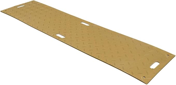 10 Pk 2' x 8' - 1/2" Thick Heavy Duty Tan Ground Protection Mats - Easily - Image 6