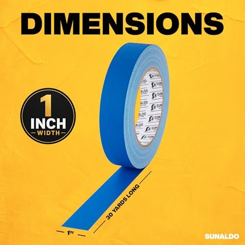 Gaffers Tape Heavy Duty, Easy Rip, No Residue | Blue - Image 6