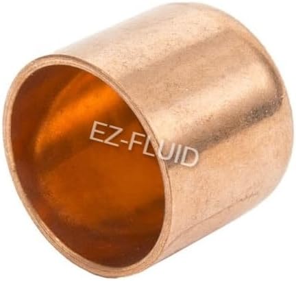 EZ-FLUID Plumbing 1-1/4" Solder LF Copper Pipe End Cap, Pressure Copper Cap by EZ-FLUIDPlumbingProducts