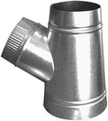 9" x 7" x 7" T-Wye HVAC Duct Fitting, 26 Gauge Galvanized Steel Round Duct by DuctOutlet