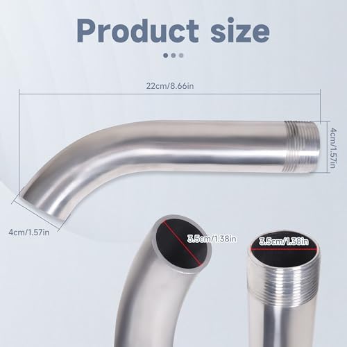1.25in Curved Out Drain Fitting, Drain Extension Pipe Replace A2510101 - Image 2