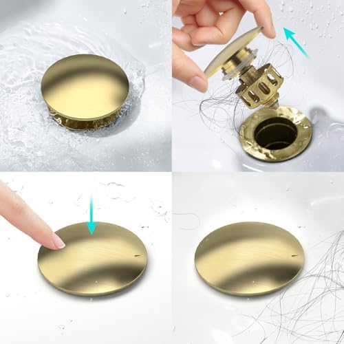 KAIYING Pop Up Drain Without Overflow, Bathroom Vessel Sink Drain - Image 2