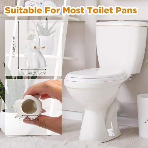 FillTouch Toilet Bolt Covers, Decorative Ceramic Caps - Image 3