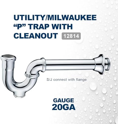 Highcraft Brass P-Trap 1-1/2" Basin Sink Waste Trap - Image 5