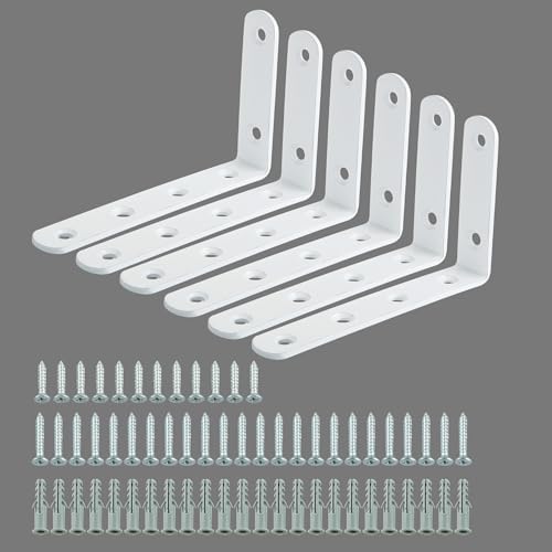 Alise 6Pcs Floating Shelf Brackets by Alise