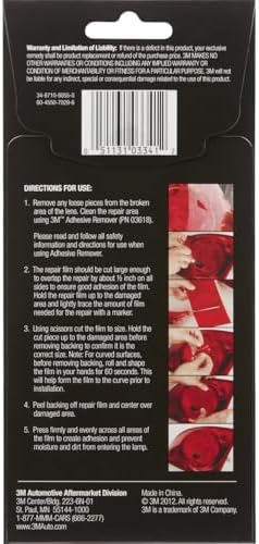 3M Auto High Strength Red Lens Repair Film, 3.75 in x 7.75 in - Image 3