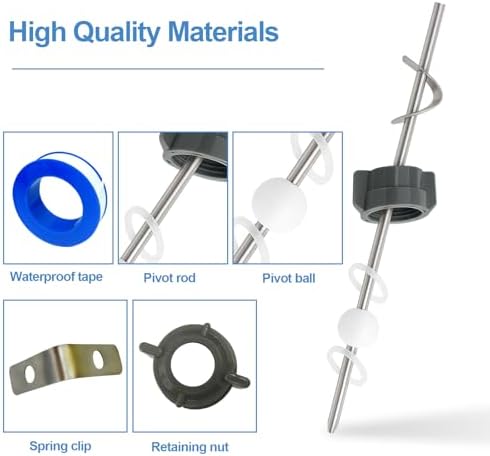 Lavatory Pop Up Center Piece Assembly-Metal Pivot Arm, Compatible - Image 3