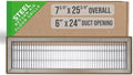 Fits 6x24 and 24x6 Duct Opening | Return Air Floor Grille by Handua | Walkable by Handua