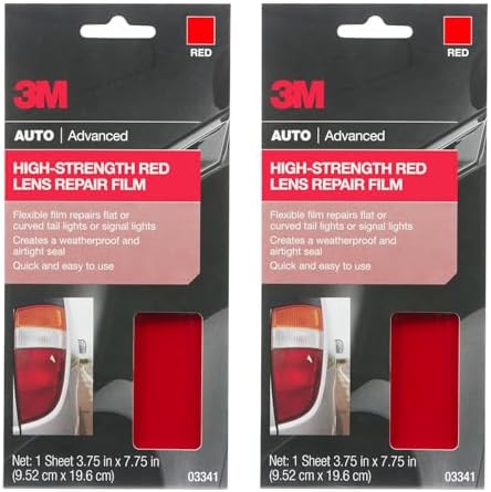 3M Auto High Strength Red Lens Repair Film, 3.75 in x 7.75 in by 3MIndustrial