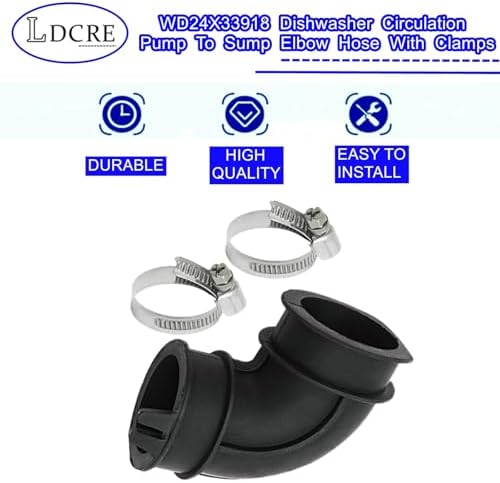 WD24X33918 Dishwasher Circulation Pump To Sump Elbow Hose - Image 7