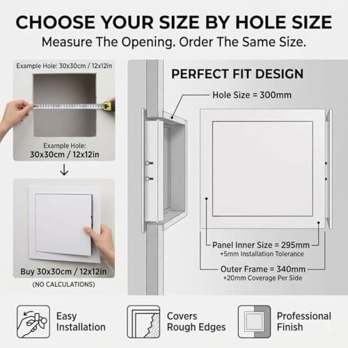 Access Panel with Door for Drywall, Flush Mount Drywall Access Panel, 8x8 and - Image 5