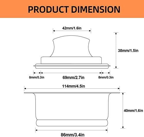 RQYEKDO Garbage Disposal Flange Stopper Collar Sink Baffle Kit, Fit Universal - Image 3