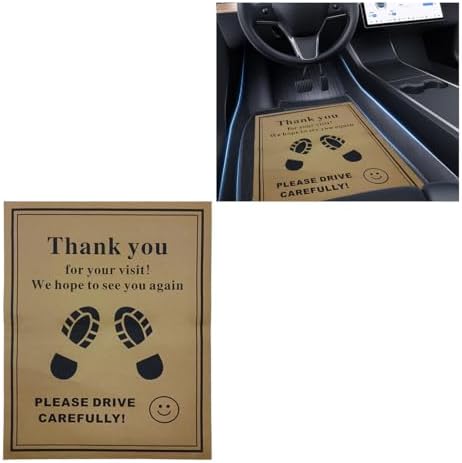 50PCS Car Kraft Paper Floor Mats, Waterproof Floor Covers Car Carpet Protector by Unknown