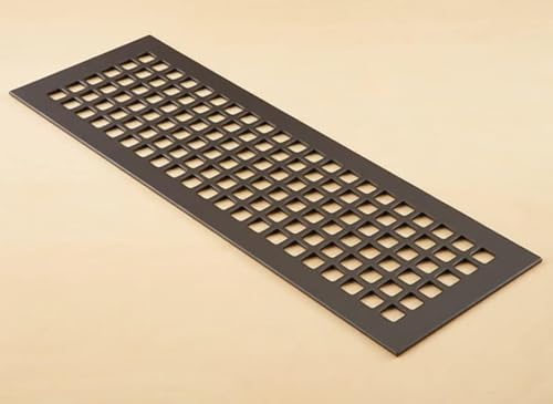 "Reggio Register Square Series Pattern Floor Grille, Oil-Rubbed Bronze Steel - Image 3