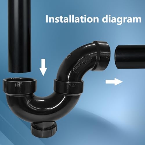 Lesso 1-1/2 Inch ABS P-Trap – HUB x HUB Connection - Image 5